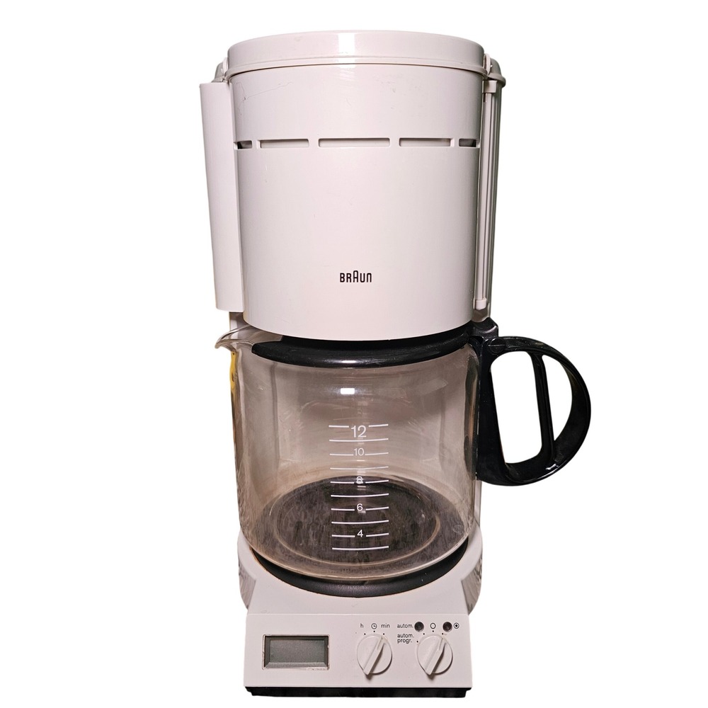Braun Aromaster Coffee Maker Type 4091 White 12 Cup Programmable Made in Germany